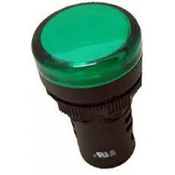 Светосигнальный индикатор зеленый ND16-22DS/4 (G) LED 220V Chint